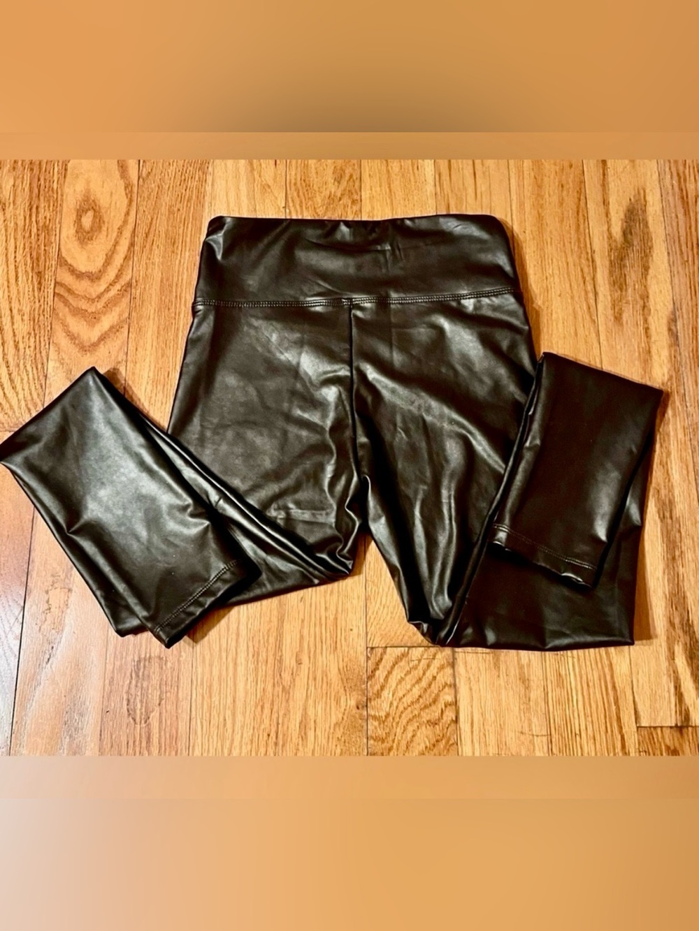 SHEIN Brown Faux Leather Leggings High Waisted Warm Lined Winter Cozy Pants XS